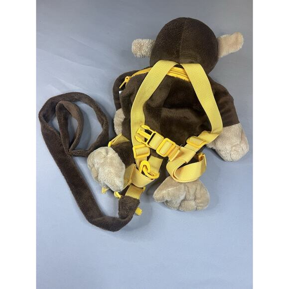 Animal Planet Monkey Plush Backpack Toddler 14" Safety Harness Tail Leash Zipper - Picture 3 of 5